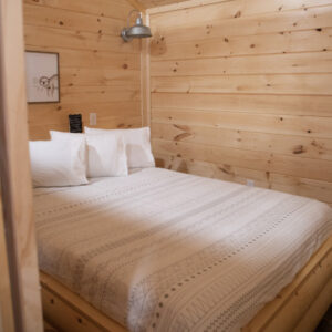Sloth Cabin bedroom side angle