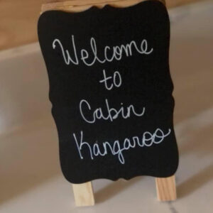 kangaroo cabin welcome greeting